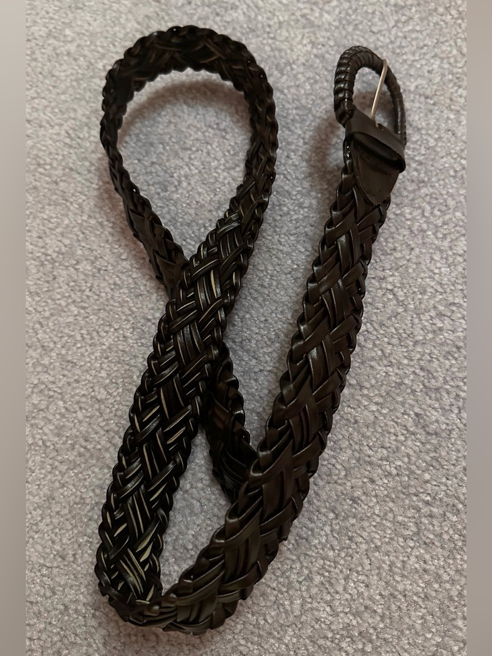 Braided Leather Brown Women’s Belt